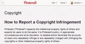 Pinterest Copyright page
